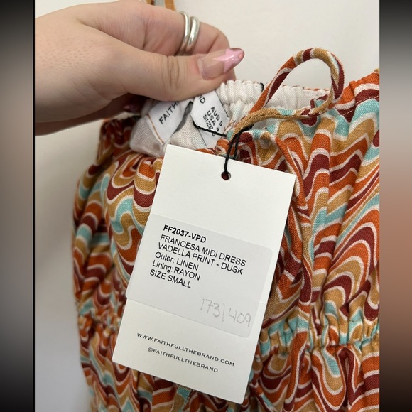 NWT Faithful the Brand Francesca Midi Dress - Picture 7 of 7